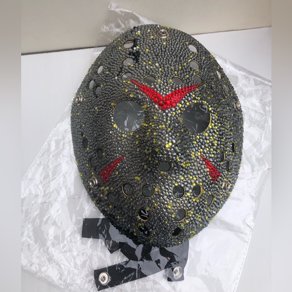 Medieval Horror Bling Jason Halloween Mask - Picture 3 of 6